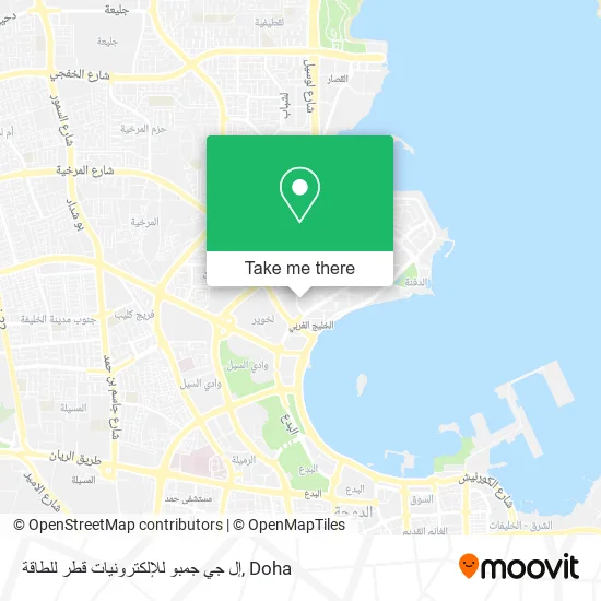 إل جي جمبو للإلكترونيات قطر للطاقة map