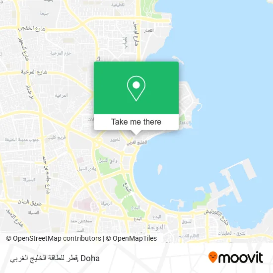 قطر للطاقة الخليج الغربي map