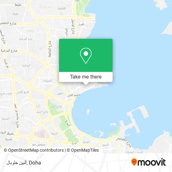ألبين جلوبال map