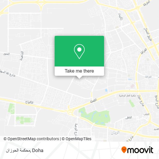 محكمة الحوزان map