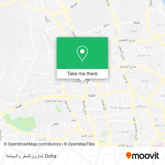 أمازون للسفر والسياحة map