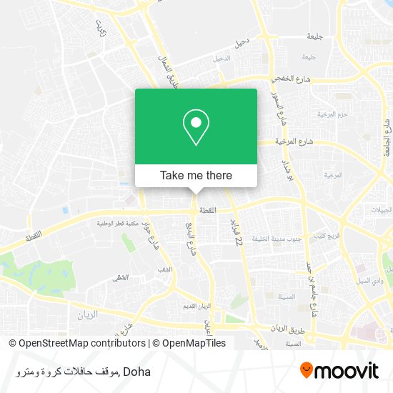 موقف حافلات كروة ومترو map