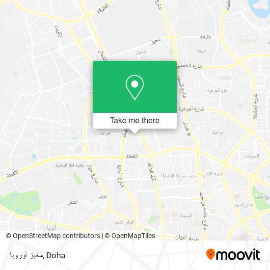 مخبز أوروبا map