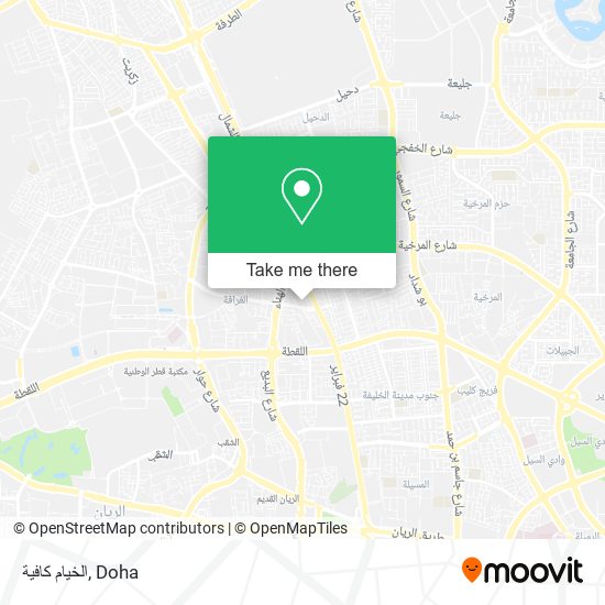 الخيام كافية map