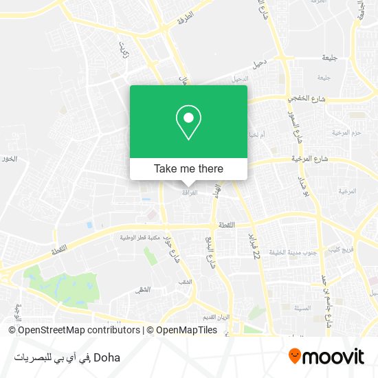 في آي بي للبصريات map