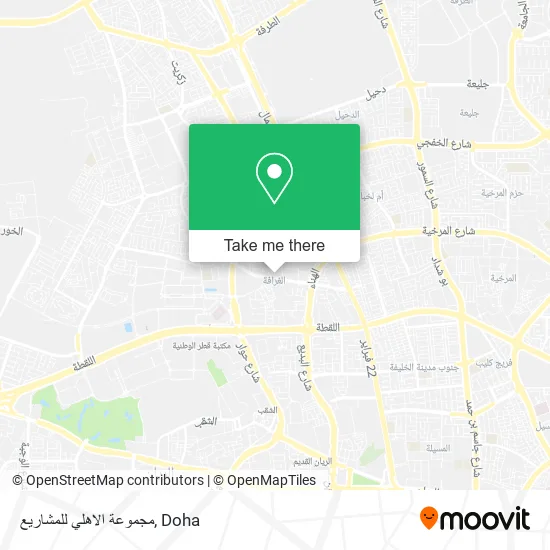 مجموعة الاهلي للمشاريع map