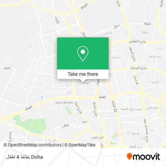 نطاط 4 أطفال map