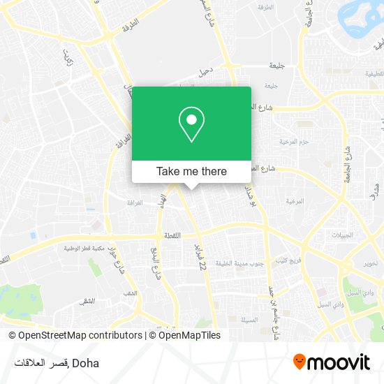 قصر العلاقات map