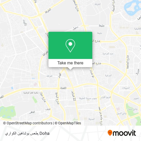 طعس بوشاهين الكواري map