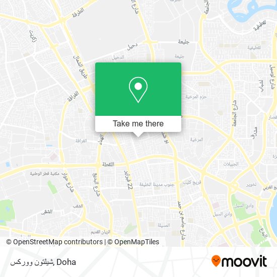 شيلتون ووركس map