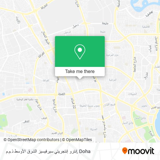 إنترو إنتجريتي سيرفيسيز الشرق الأوسط ذ.م.م map
