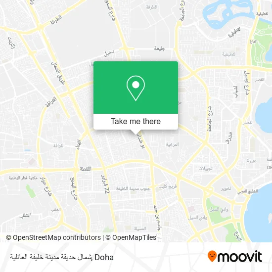 شمال حديقة مدينة خليفة العائلية map