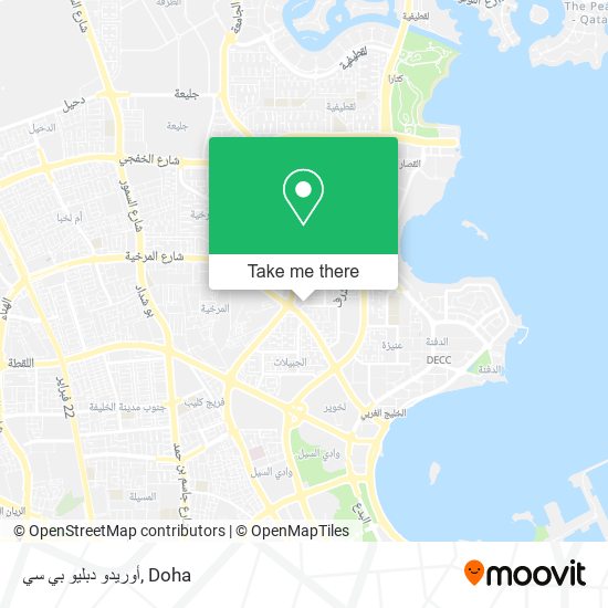 أوريدو دبليو بي سي map