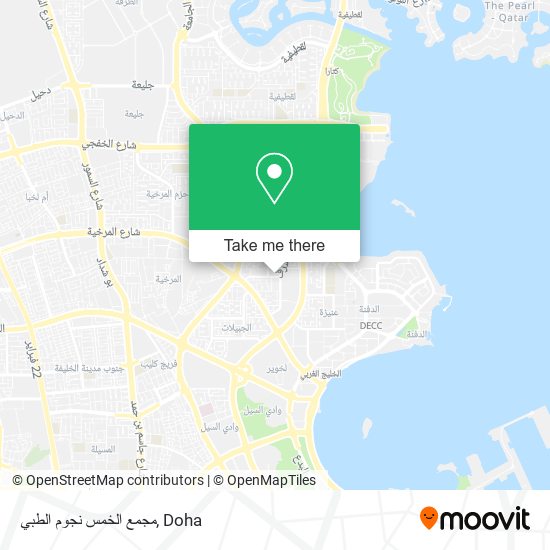 مجمع الخمس نجوم الطبي map