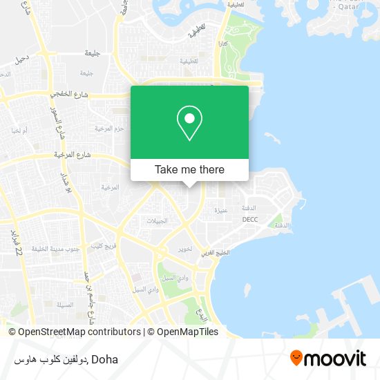 دولفين كلوب هاوس map