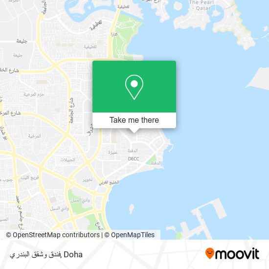 فندق وشقق البندري map