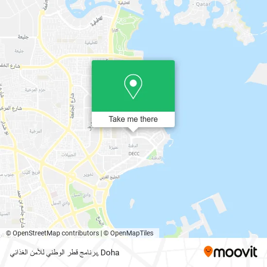 برنامج قطر الوطني للأمن الغذائي map