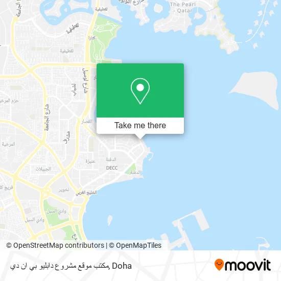 مكتب موقع مشروع دابليو بي ان دي map