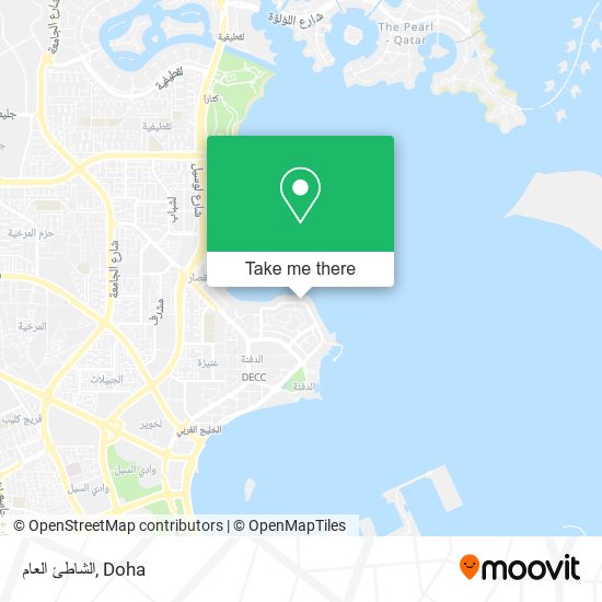 الشاطئ العام map