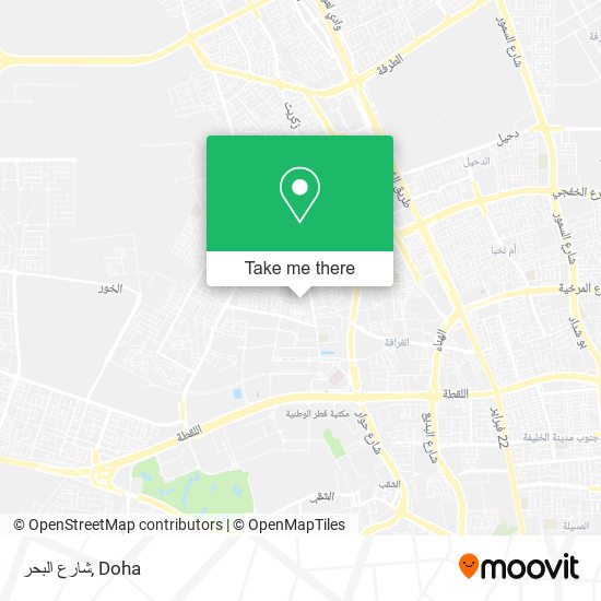 شارع البحر map