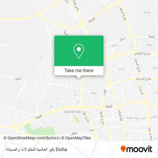كيو العالمية للمقاولات والصيانة map