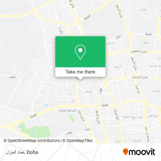 عماد المنزل map