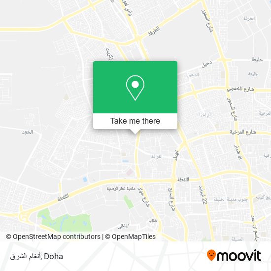 أنغام الشرق map