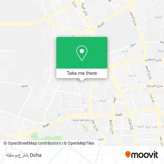 شارع بوسليلة map