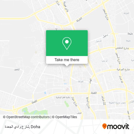 شارع وادي الجعدة map