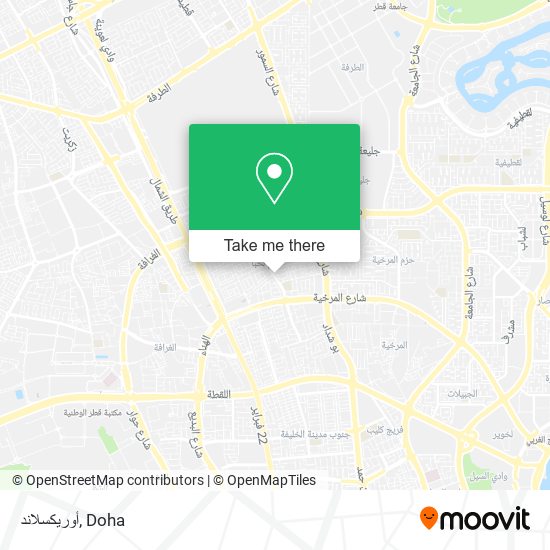 أوريكسلاند map