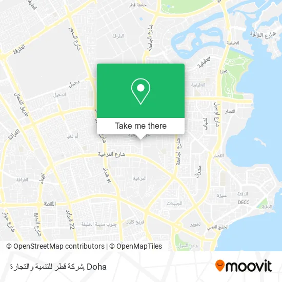 شركة قطر للتنمية والتجارة map