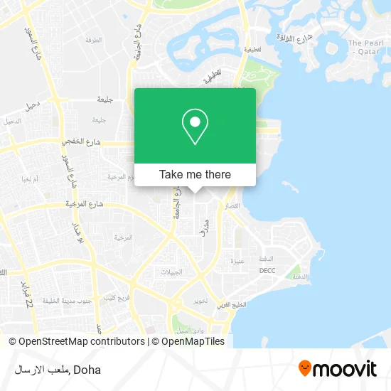 ملعب الارسال map