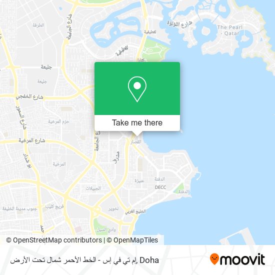 إم تي في إس - الخط الأحمر شمال تحت الأرض map
