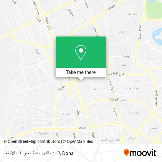 السيد ماكس خدمة الحيوانات الأليفة map