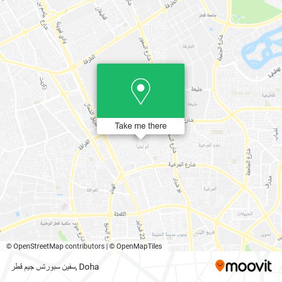 سفين سبورتس جيم قطر map