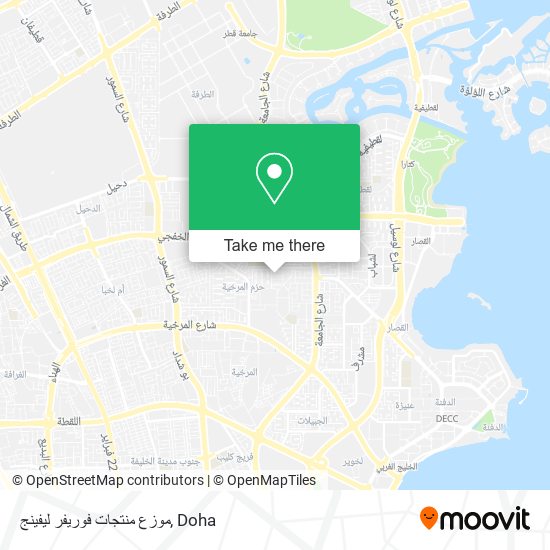 موزع منتجات فوريفر ليفينج map