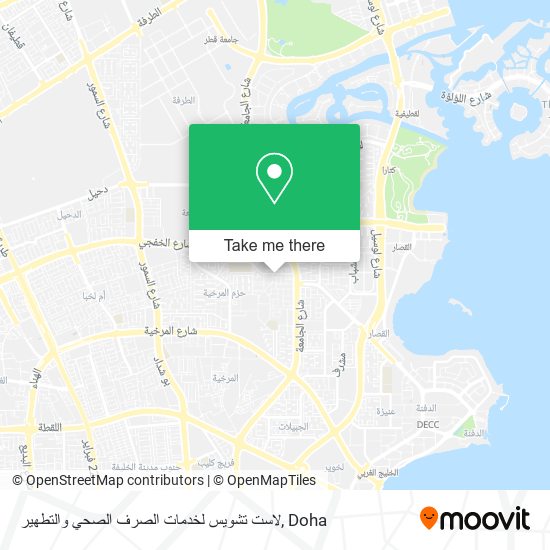 لاست تشويس لخدمات الصرف الصحي والتطهير map