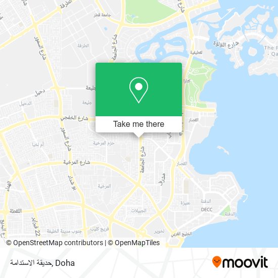 حديقة الاستدامة map