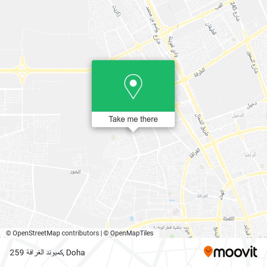 كمبوند الغرافة 259 map