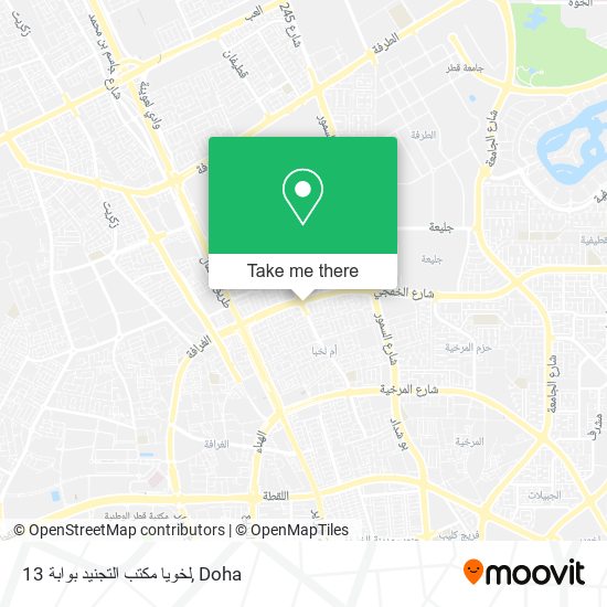 لخويا مكتب التجنيد بوابة 13 map