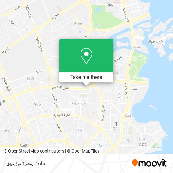 سفارة موزمبيق map