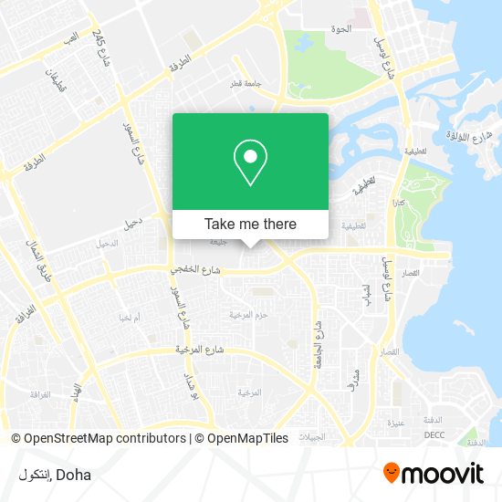 إنتكول map