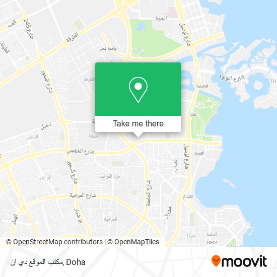مكتب الموقع دي ان map