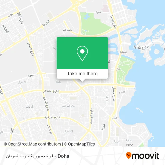 سفارة جمهورية جنوب السودان map