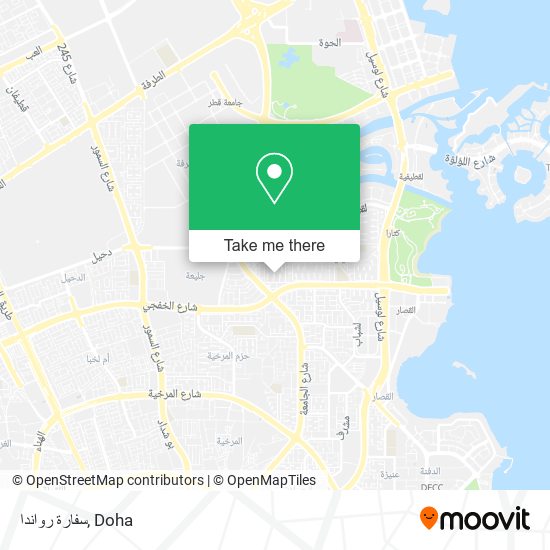 سفارة رواندا map