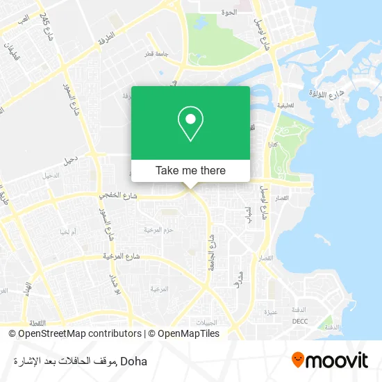 موقف الحافلات بعد الإشارة map