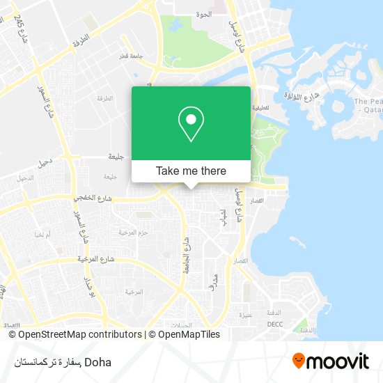 سفارة تركمانستان map