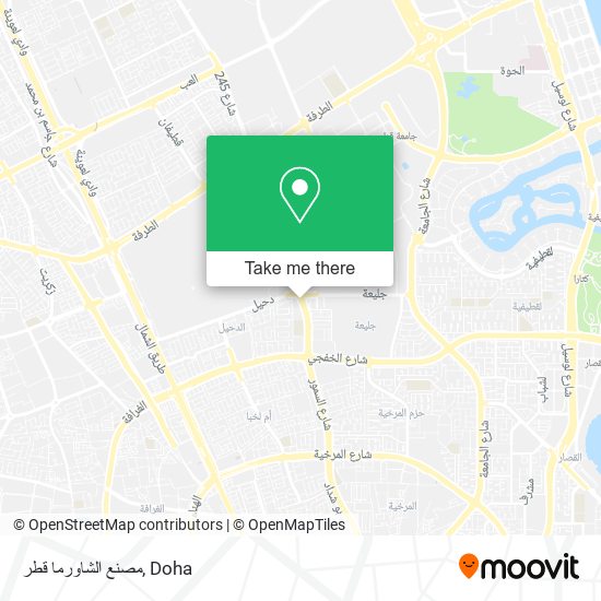 مصنع الشاورما قطر map