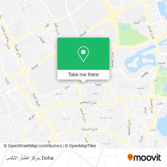 مركز اختبار الآيلتس map