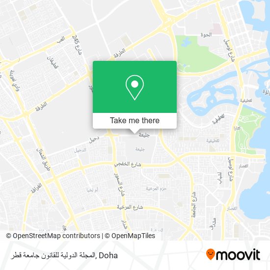المجلة الدولية للقانون جامعة قطر map